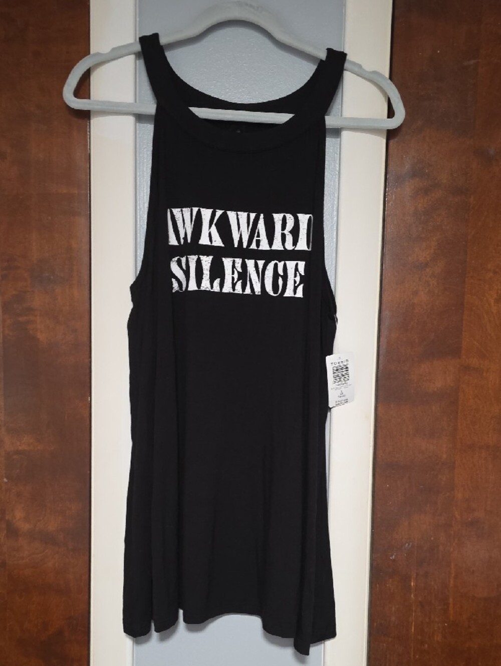 NWT Size 2 Torrid Black Supersoft Awkward Silence Tank Top